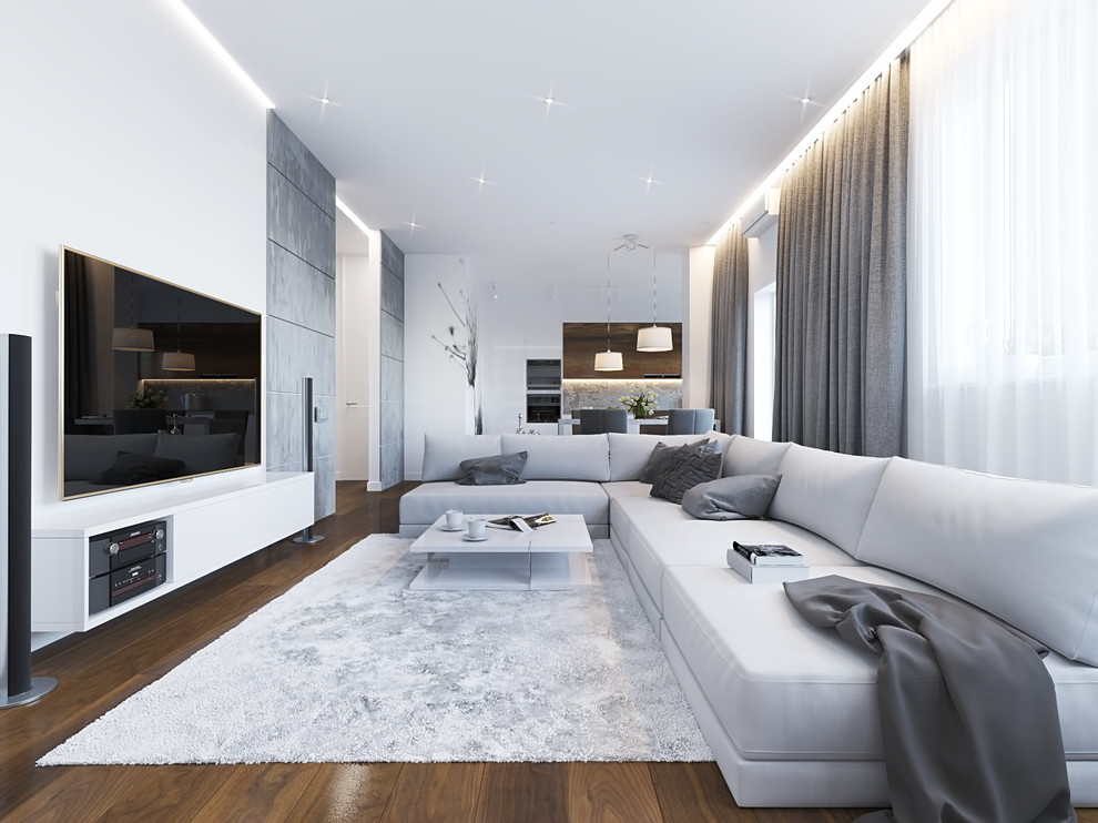 Дизайн студии площадью 86 кв.м в скандинавском стиле