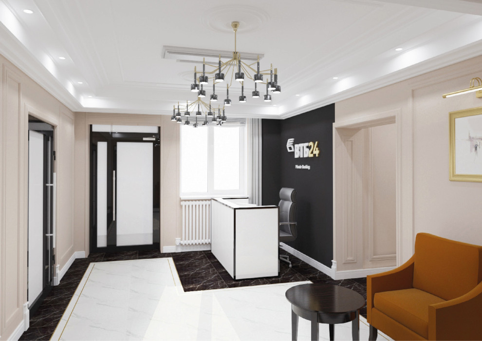 Обложка проекта: Проект офиса банка «ВТБ» для премиального сегмента обслуживания.