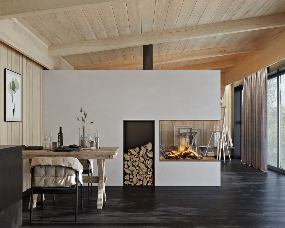 Гостевой дом с камином