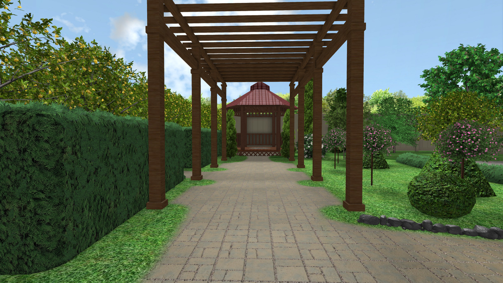 Приусадебная территория минигостинницы