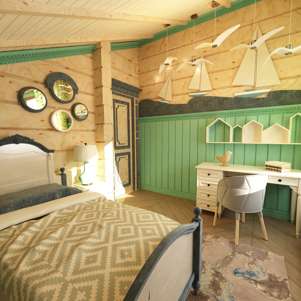 Интерьер загородного дома в стиле русско-европейское кантри