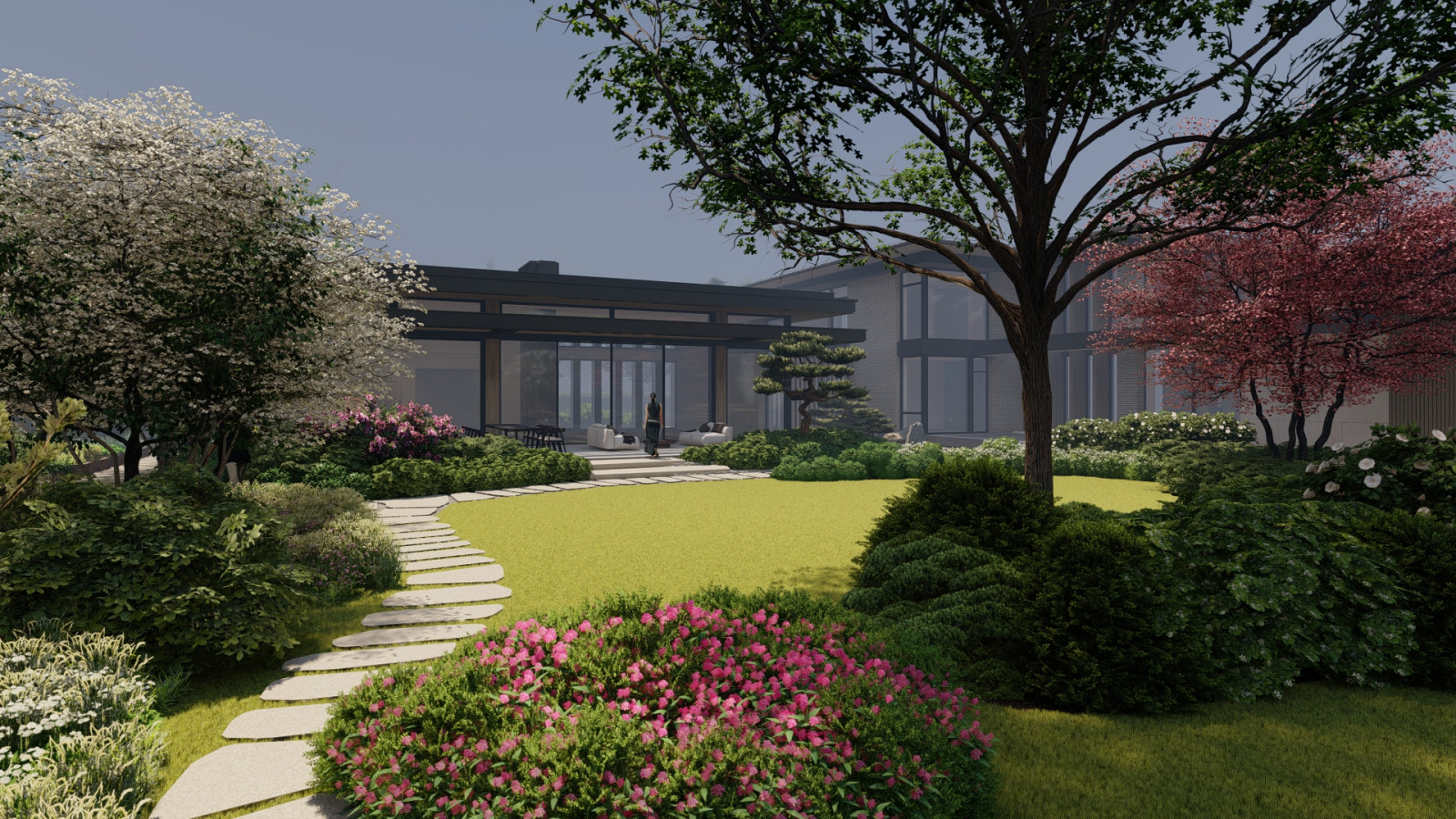 Сад с японским акцентом. Миллениум Парк . 2021 г.