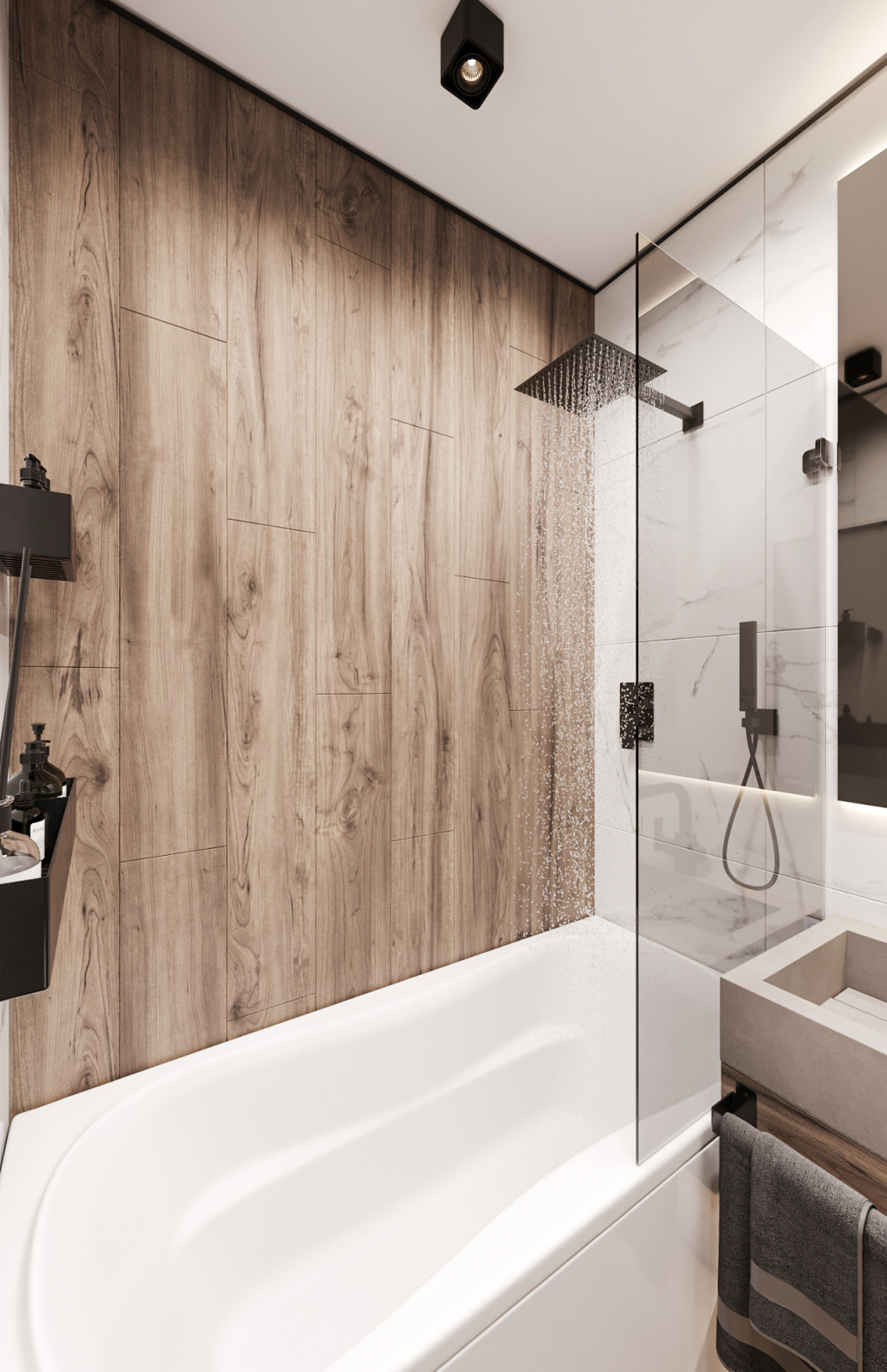 Дизайн ванной комнаты и кухни для молодой семьи