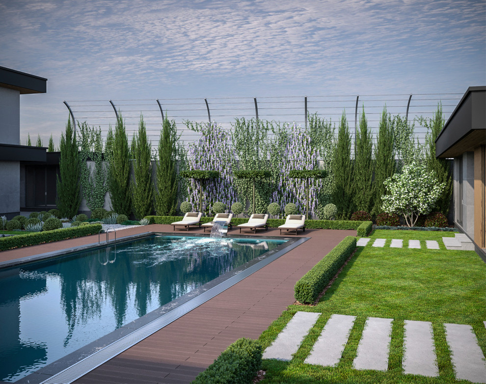 Проект благоустройства территории частного дома.