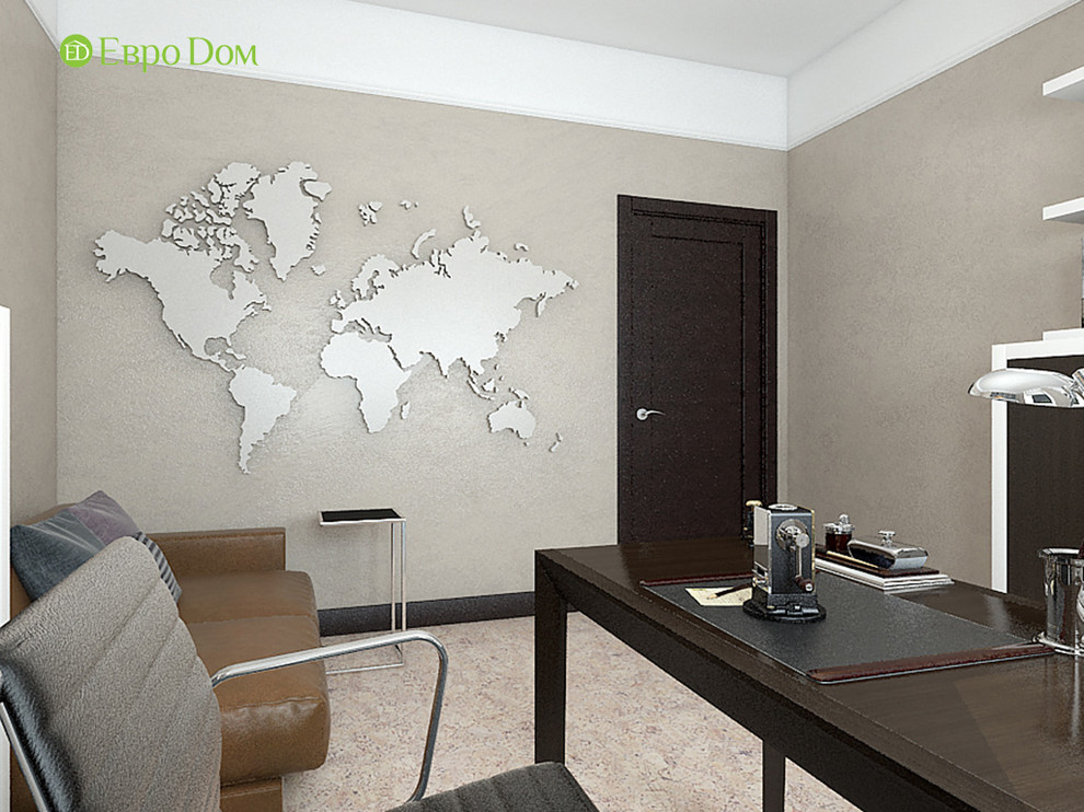 Дизайн интерьера коттеджа 490 кв. м в современном стиле