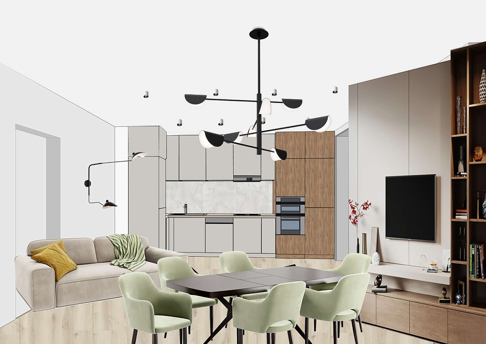 Обложка проекта: Коллаж кухни