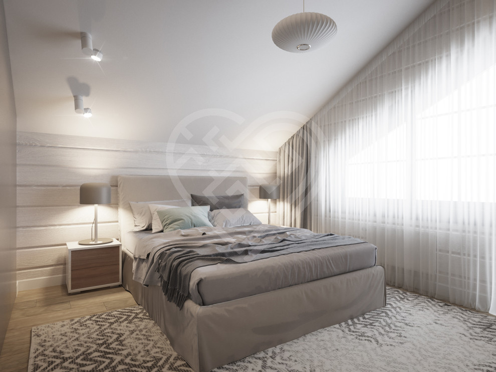 Дизайн интерьера дома из клеёного бруса в Подмосковье