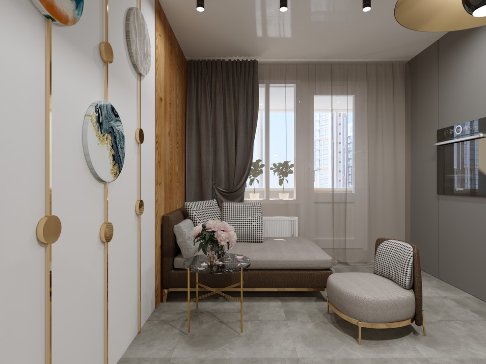 Дизайн проект однокомнатной квартиры для молодой пары