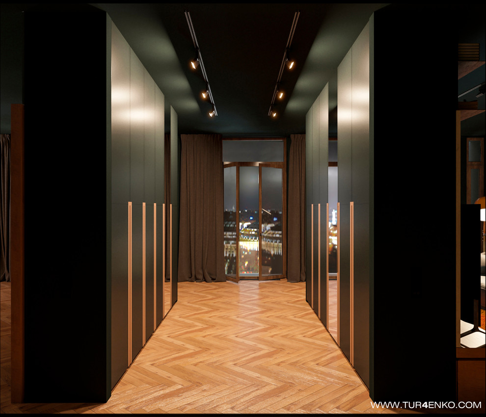 Брутальная квартира для холостяка 119 м2 в ЖК "Клубный дом на Сретенке"