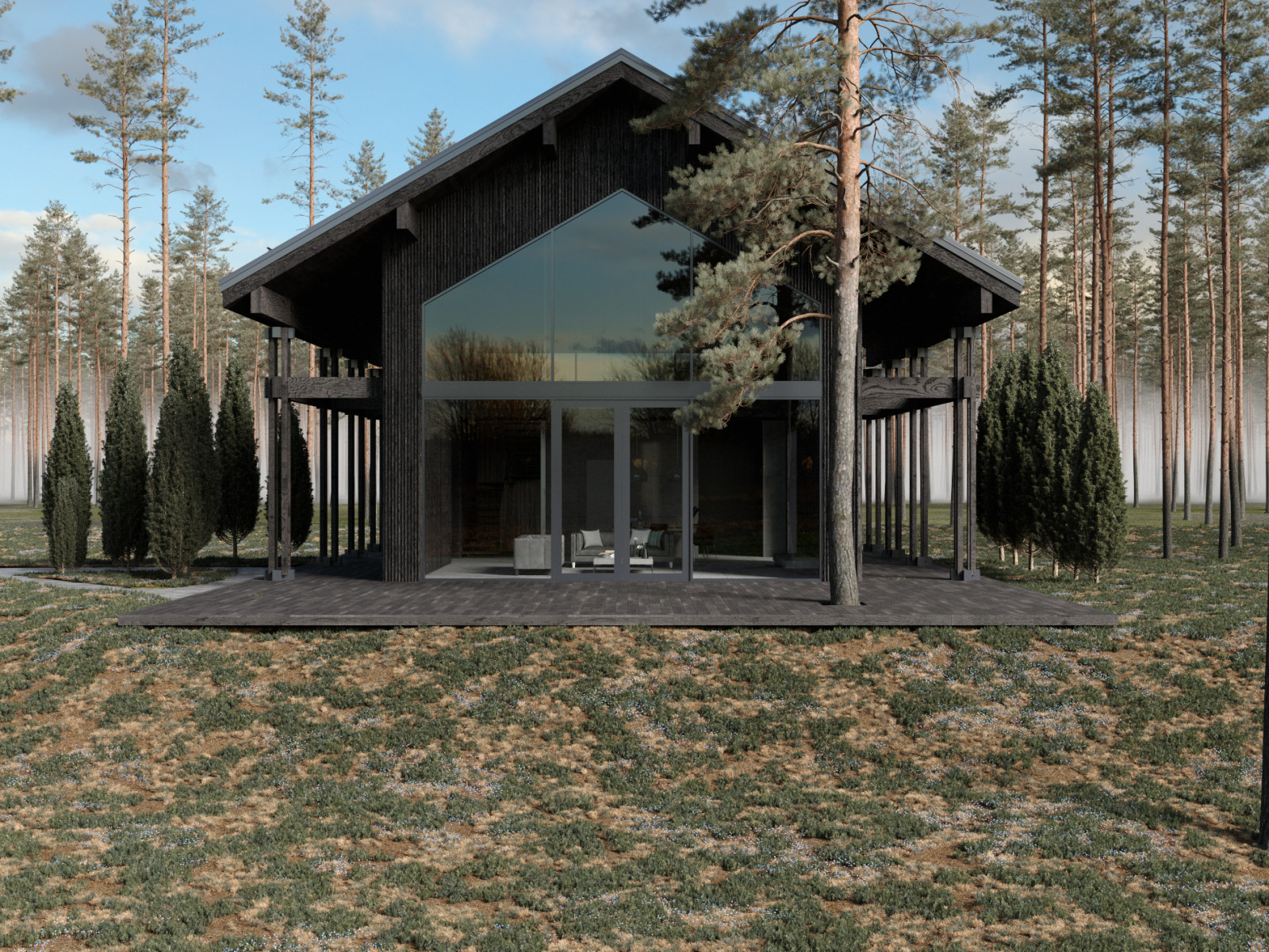 Гостевой дом Cabin 02 Black