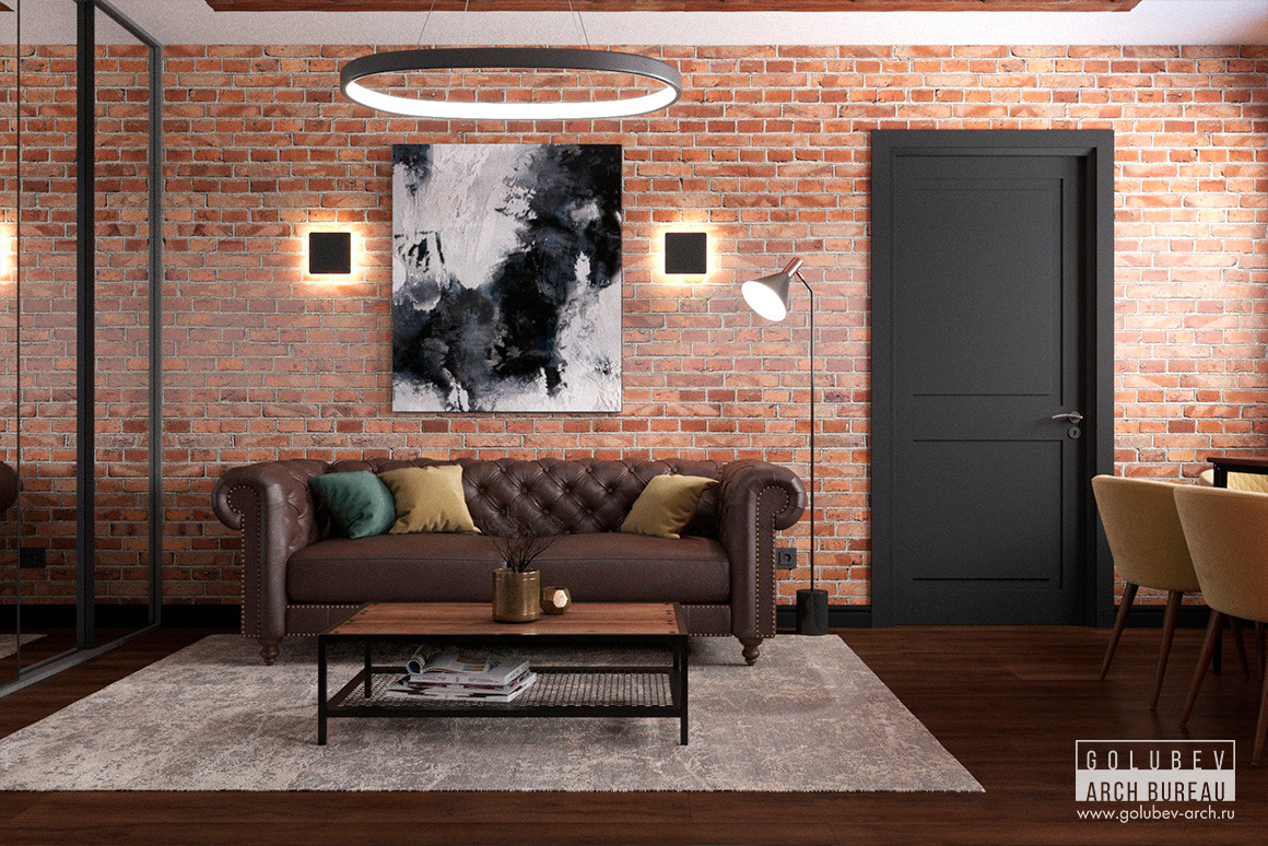 Дизайн апартаментов в стиле лофт, г. Красноярск ,45 м2