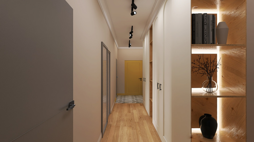 Коридор в трехкомнатной квартире