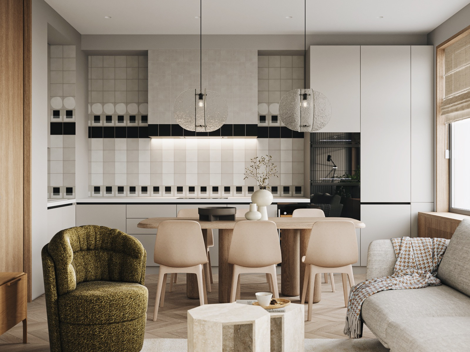 Квартира для молодой семьи площадью 82 м2, в ЖК Фонвизинский