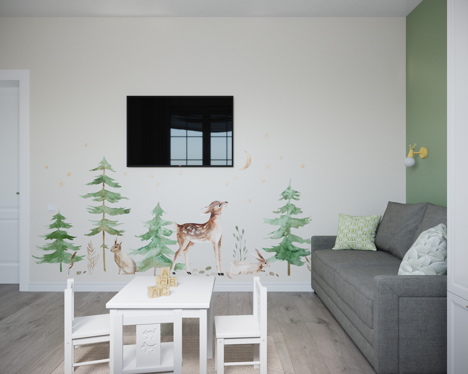 Комната для гостей и игр малыша