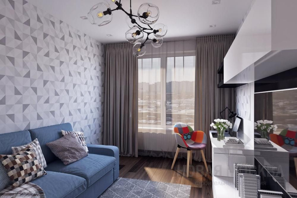 Дизайн-проект двухкомнатной квартиры 72 кв.м. в ЖК «Эталон-Сити»