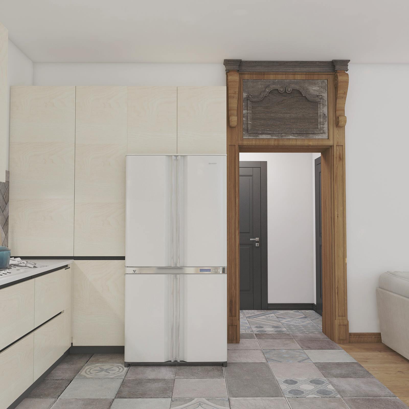 Проект. Интерьер дома в эко стиле (160 кв м)