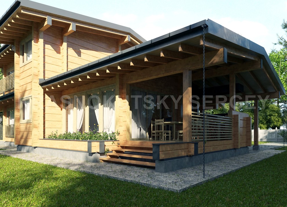 ДОМ ИЗ КЛЕЕНОГО БРУСА VILLA GERBERA