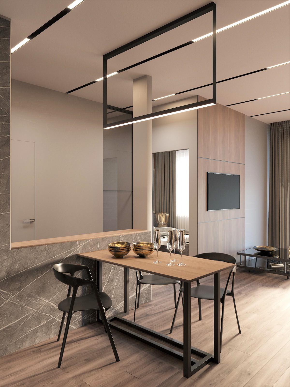 Однокомнатная квартира для молодой пары, г. Москва, ЖК Румянцево-парк