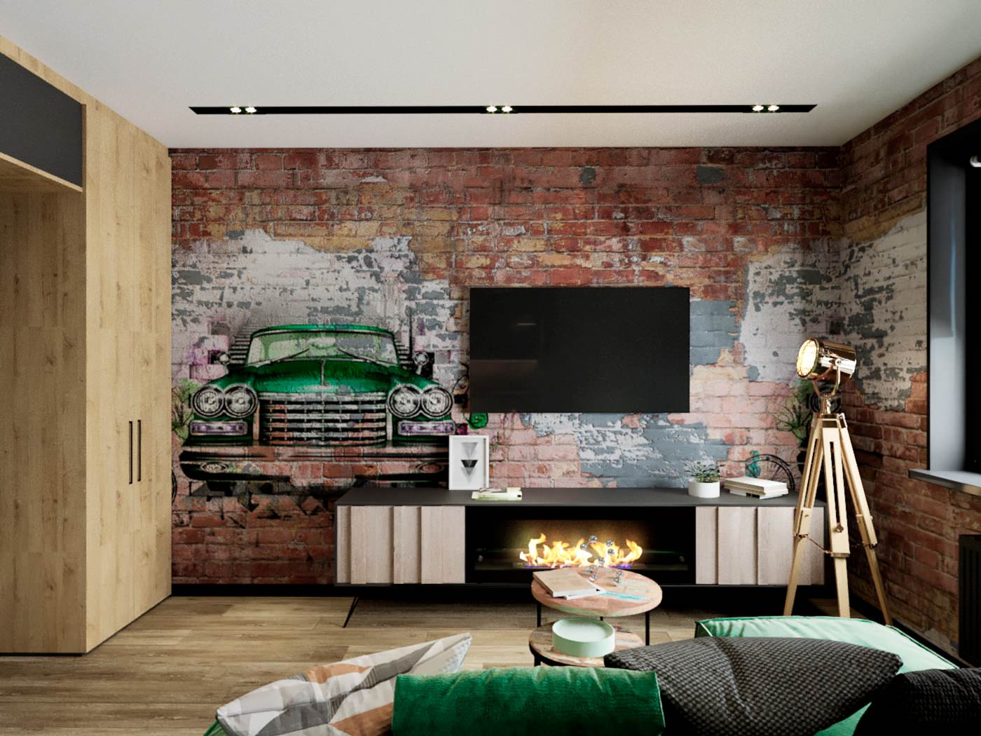 Кухня-гостиная для молодого креативного человека