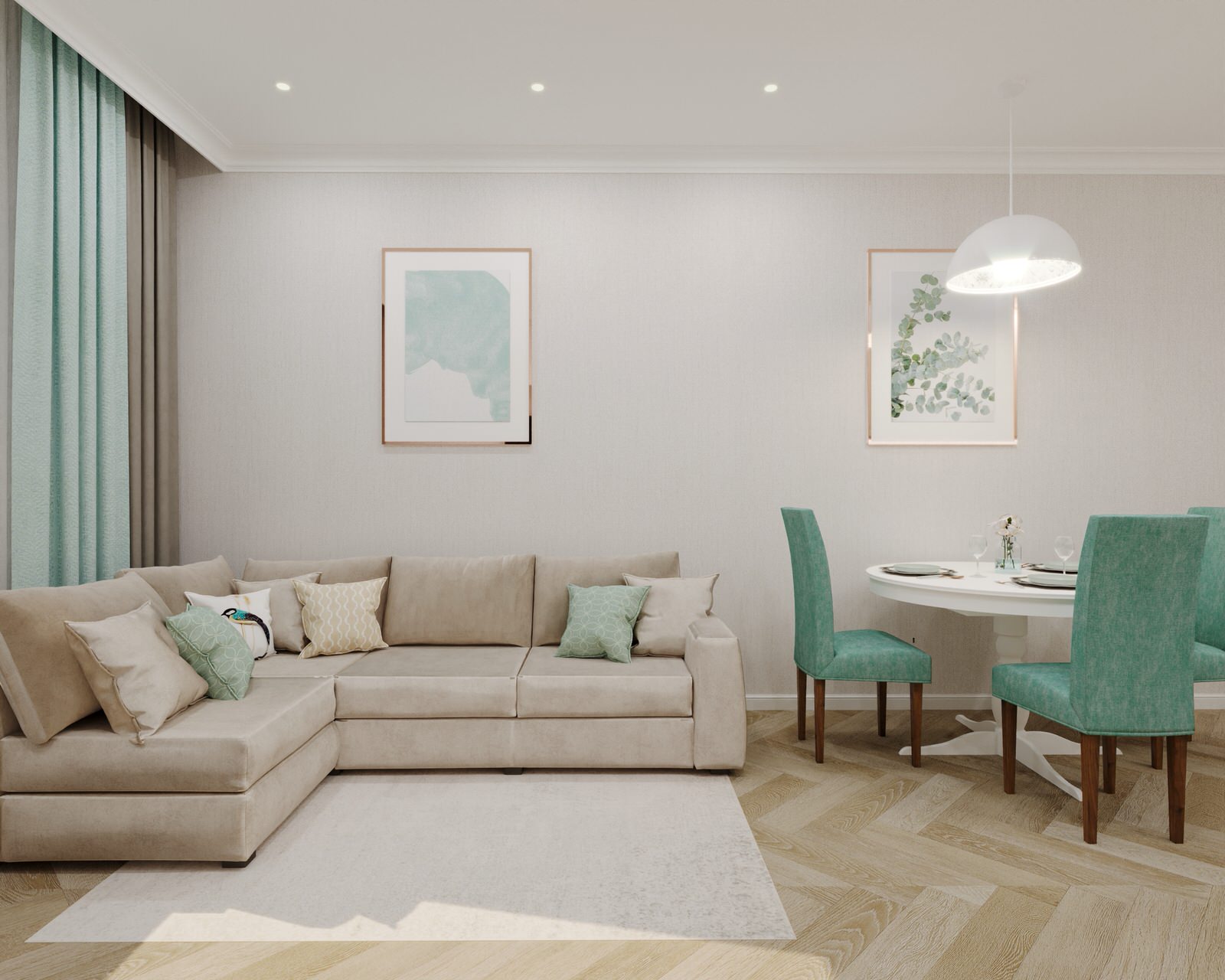 Дизайн проект однокомнатной квартиры в ЖК Кремлевские звезды