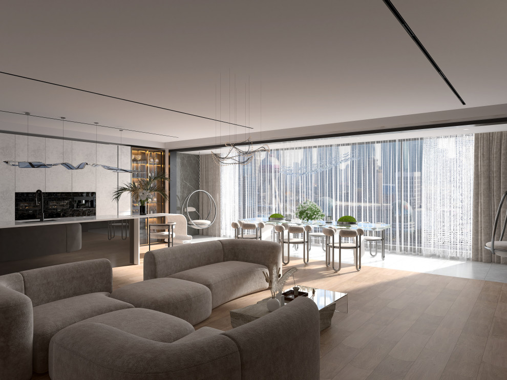 Дизайн интерьера двухкомнатной квартиры 160 кв.м. "Солнечная сторона"