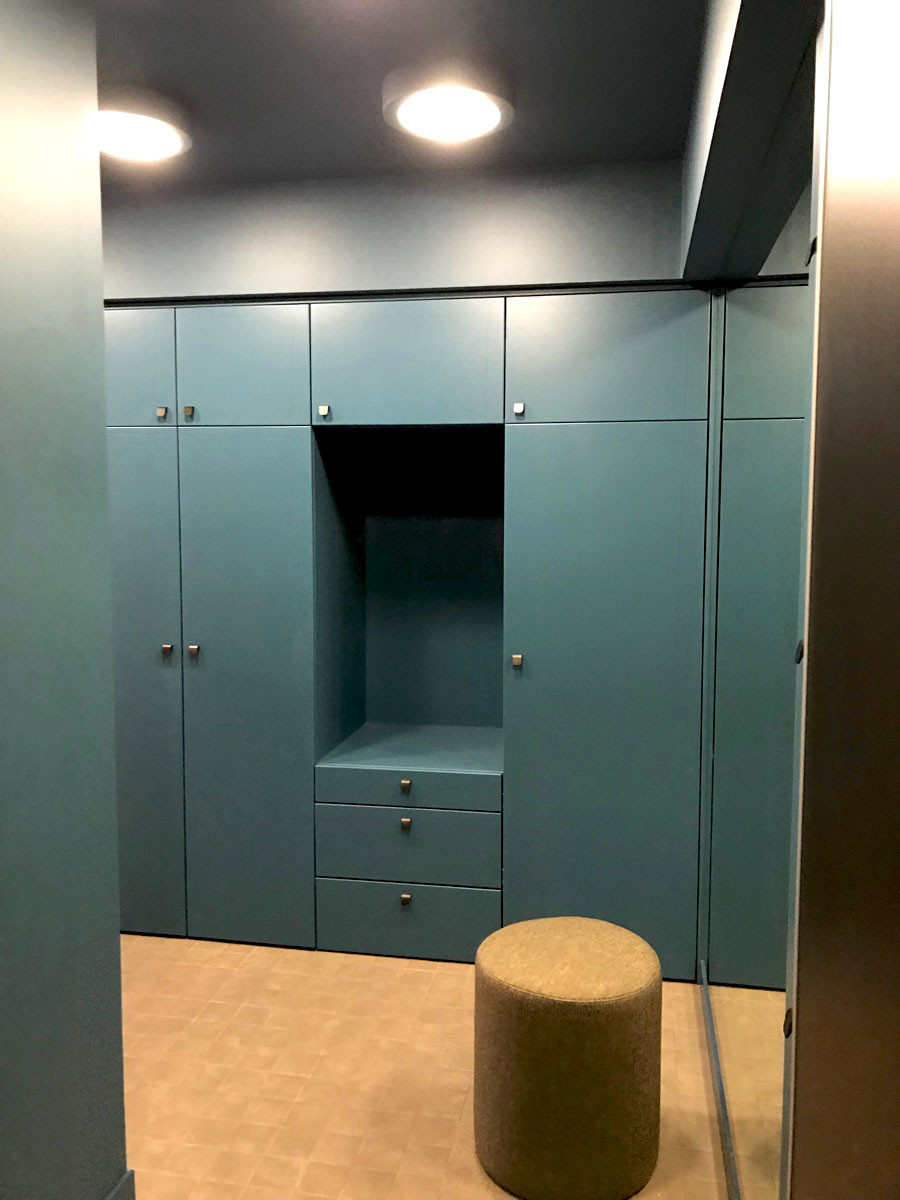 Шкаф в прихожей в квартире студии