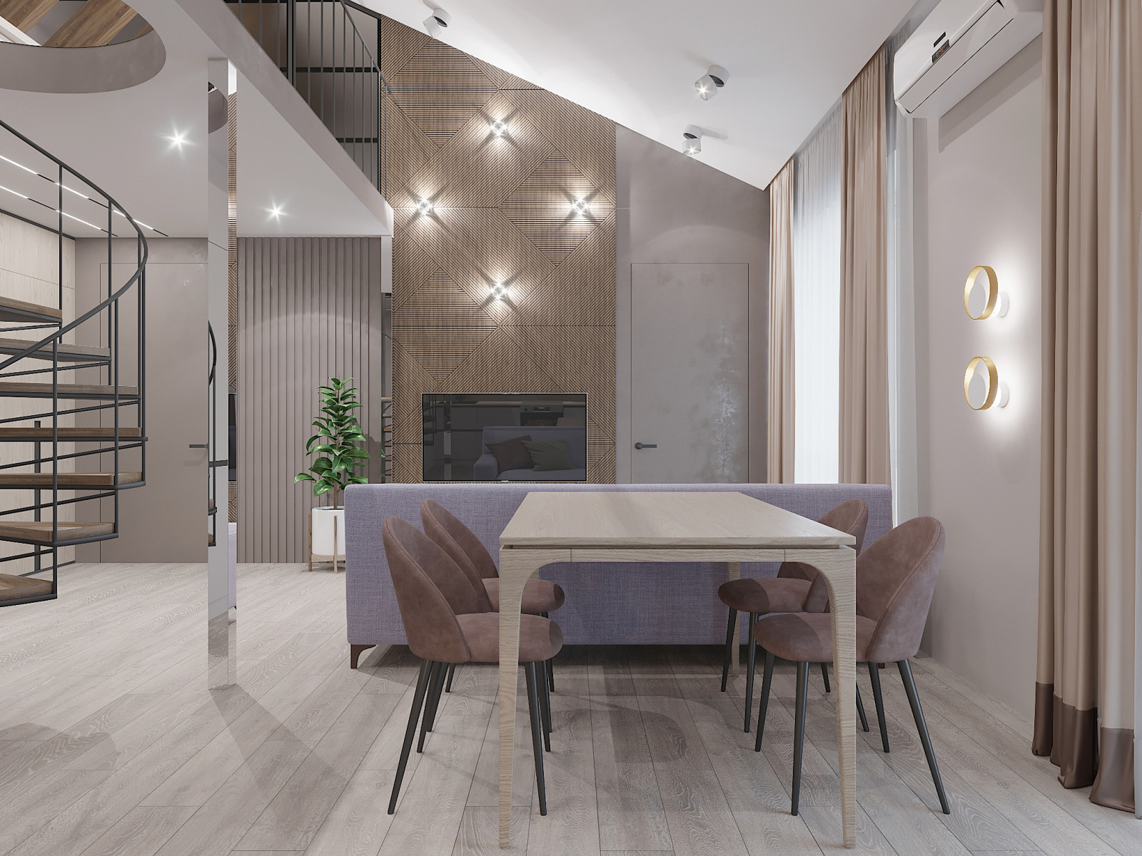 Обложка проекта: Квартира с  балками