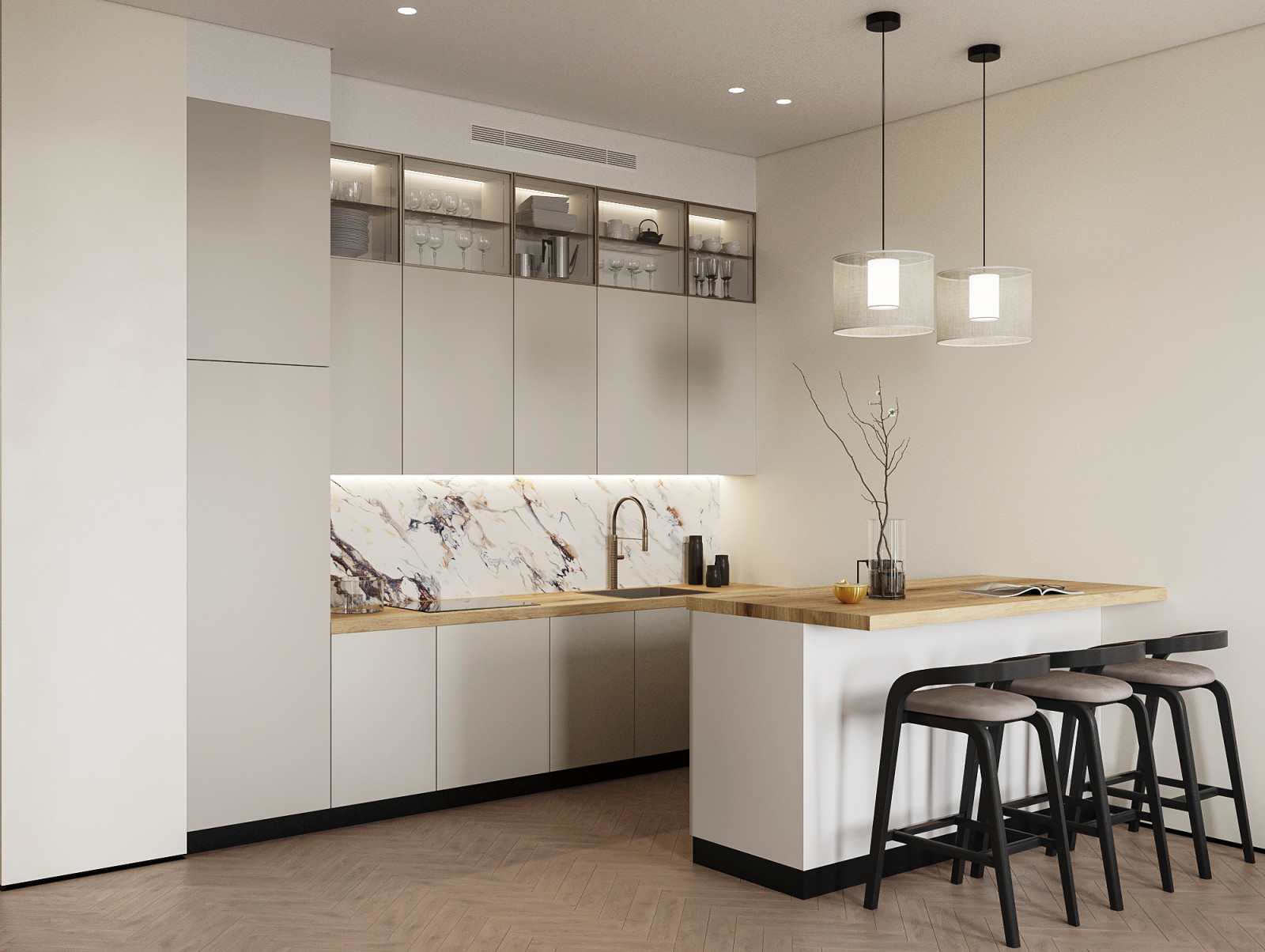 "Elegance", проект квартиры 60 кв. метров
