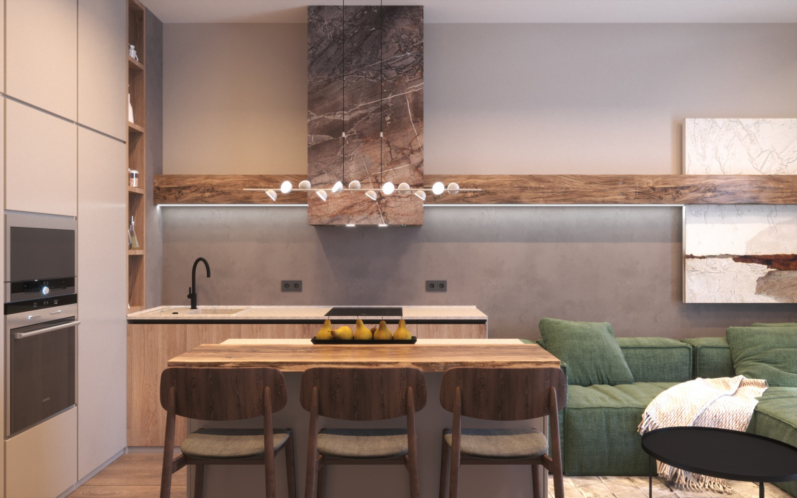 Обложка проекта: 2-к студия в ЖК Бульварный переулок