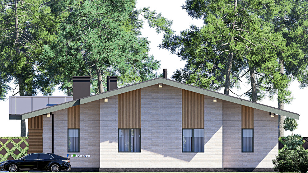 Проект одноэтажного дома 16х17м S156м2 F-18017