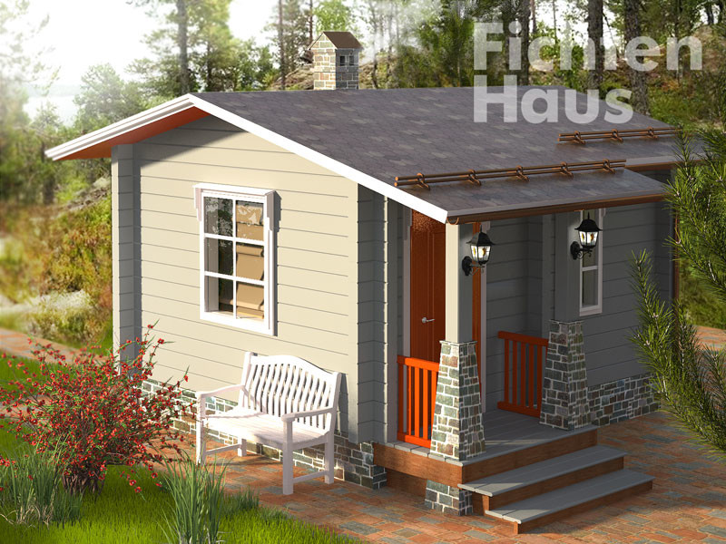 Баня из клееного бруса Фихтен Фильс