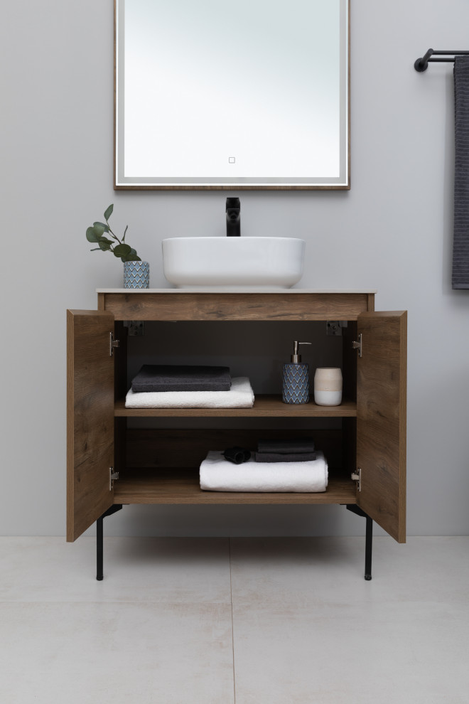 Обложка проекта: Черная ванная в интерьере ванной комнаты