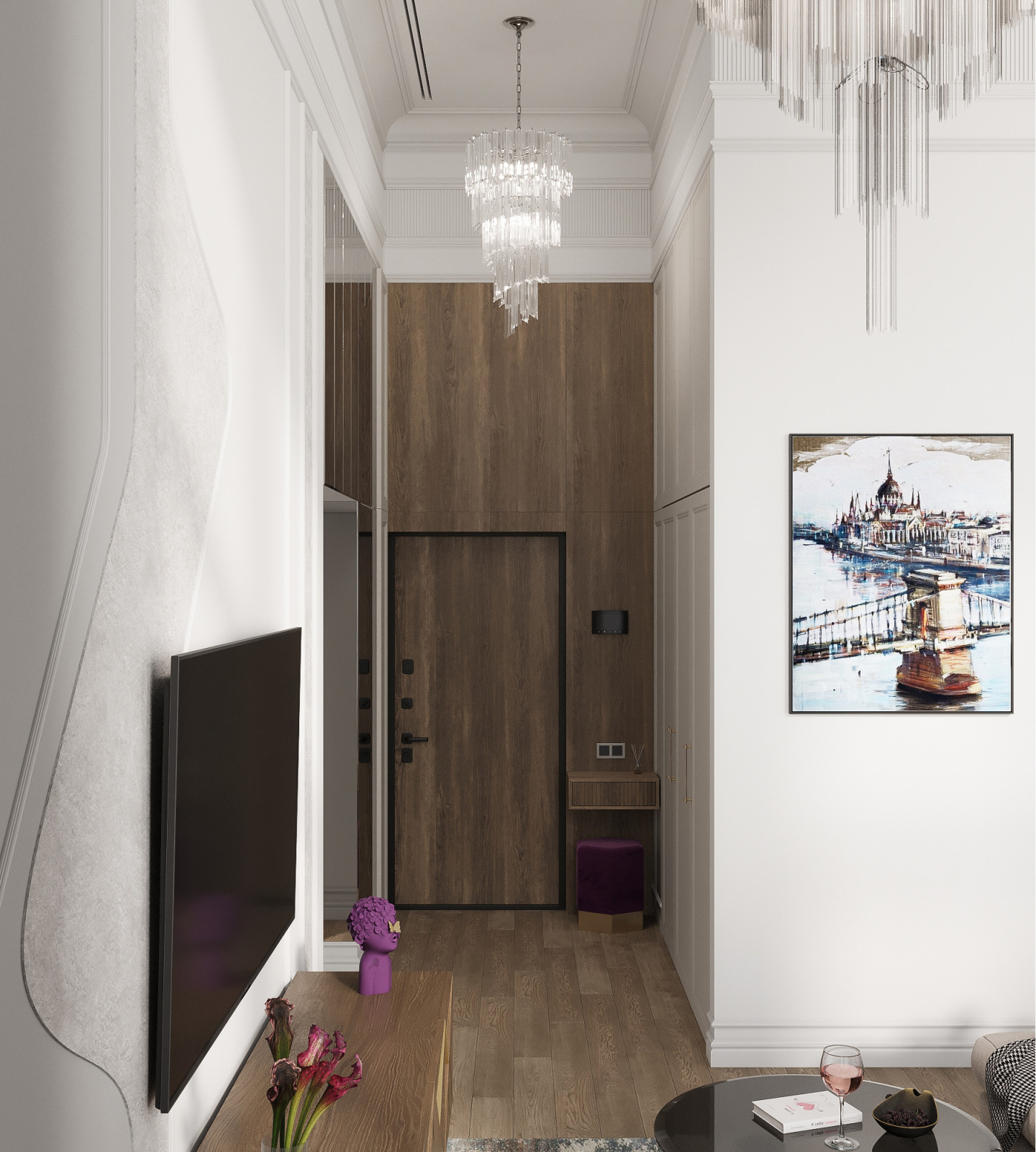 Обложка проекта: Дизайн двухуровневого пентхауса в ЖК "Now"