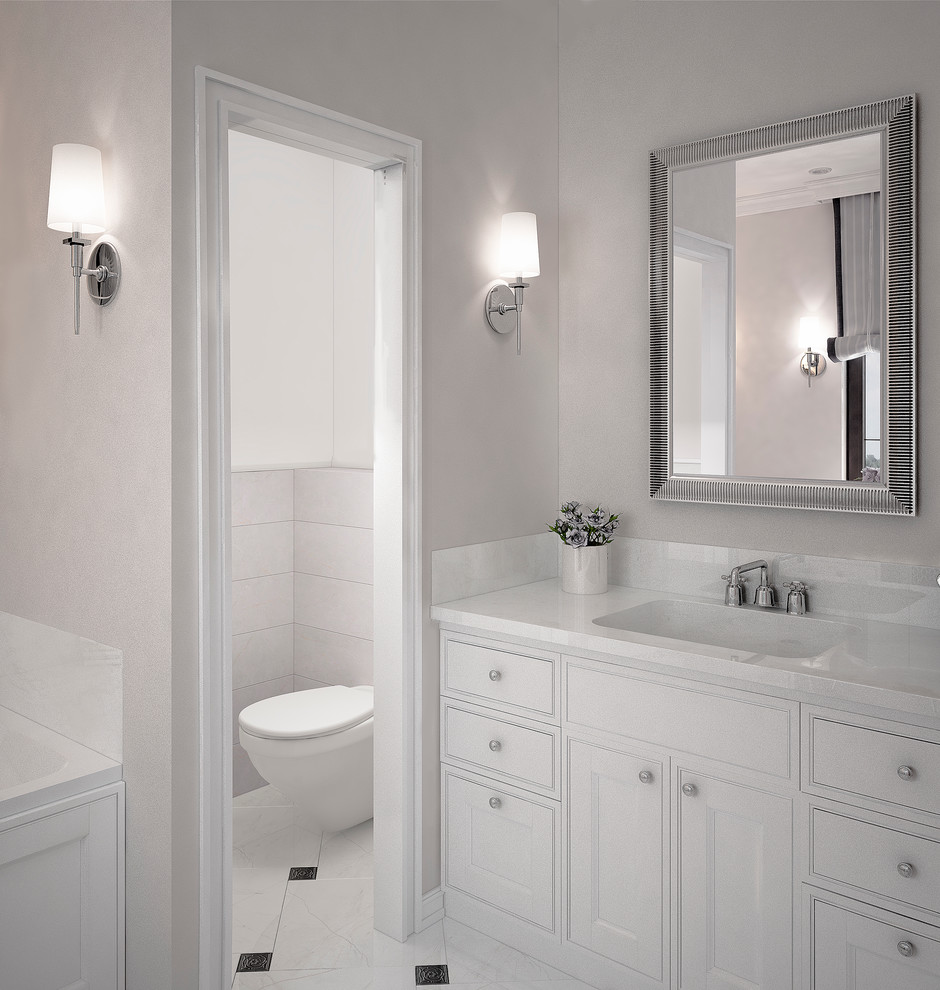 Neutral Bathroom. Kiev 2016