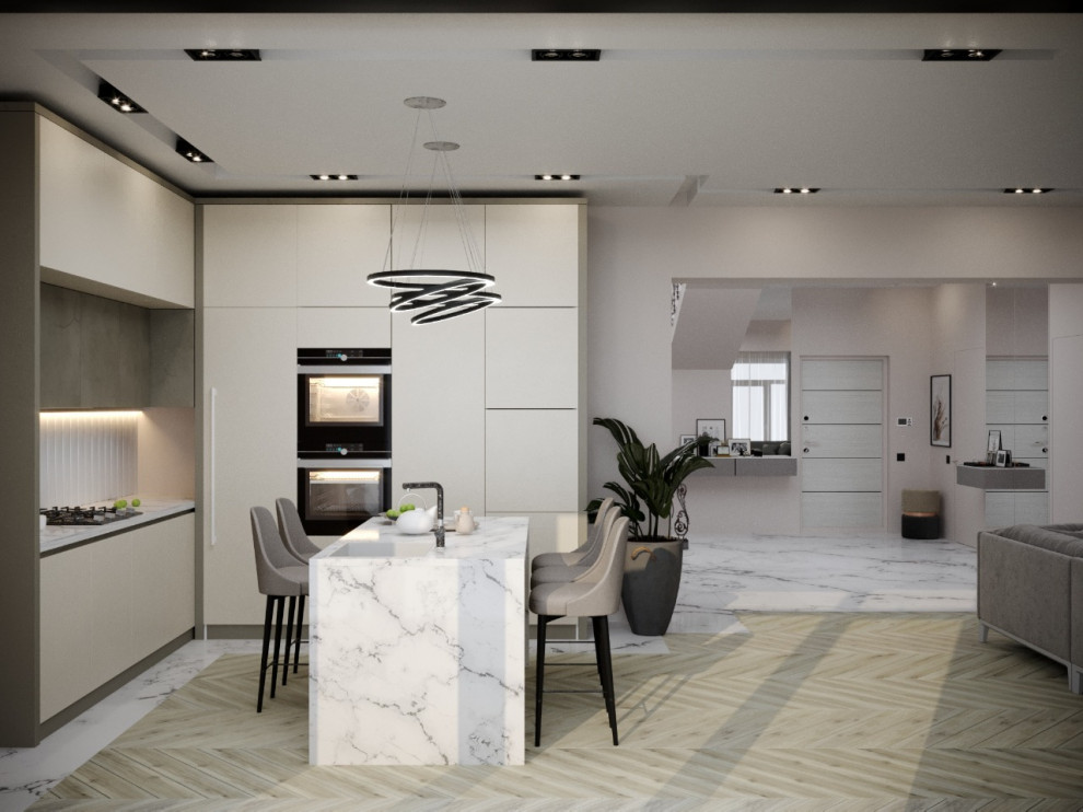 Обложка проекта: Кухня-гостиная частного дома г. Таганрог