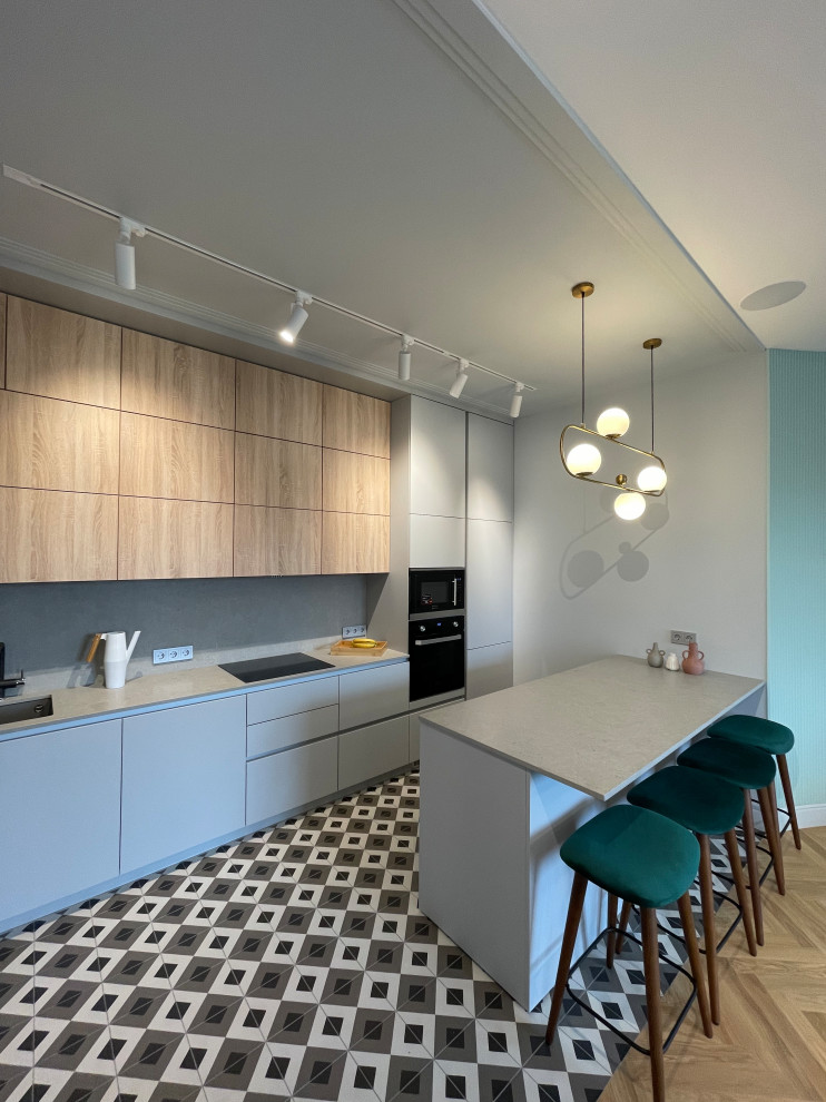 Столешница и остров из кварцевого агломерата