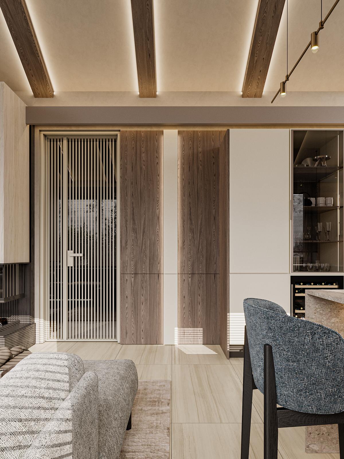 Дизайн-проект загородного дома в Рощино 68м²