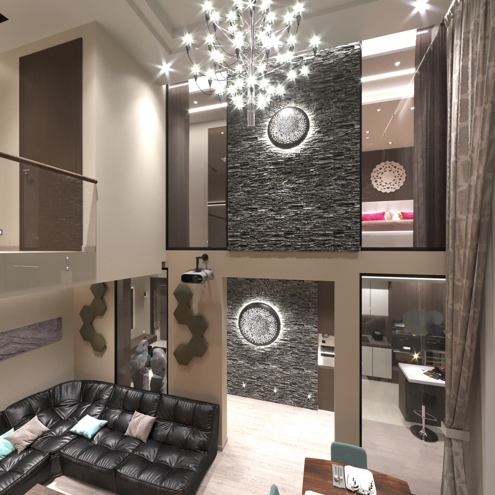 Дизайн двухуровневой квартиры 170 м² ЖК «ORDYNKA»