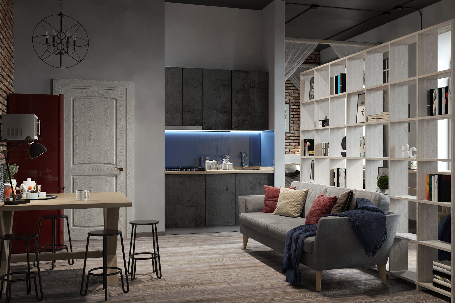 Студия в стиле лофт