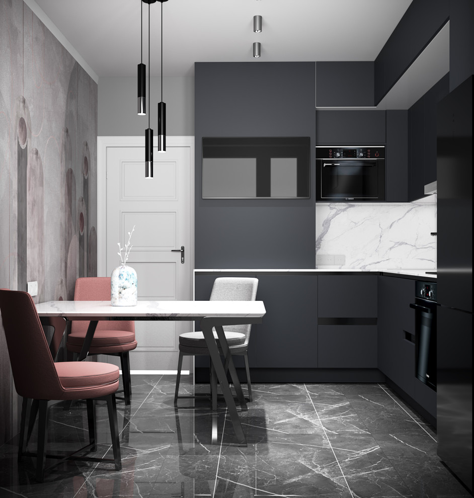 Дизайн интерьера кухни площадью 9,8м2