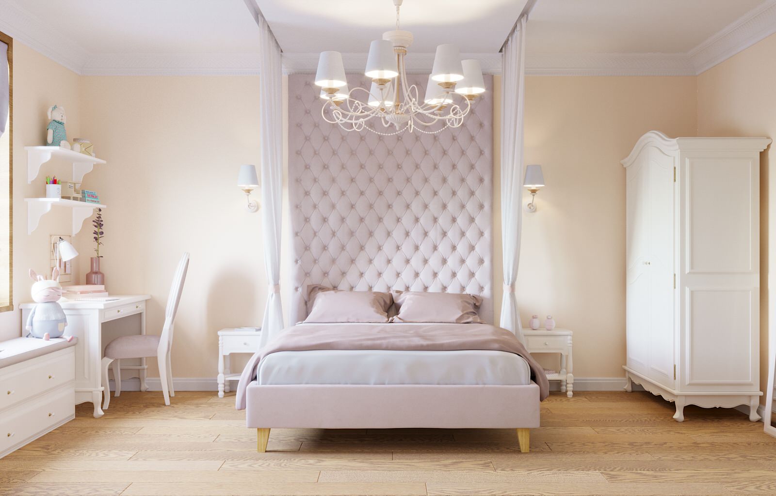 Дизайн-проект комнаты для девочки