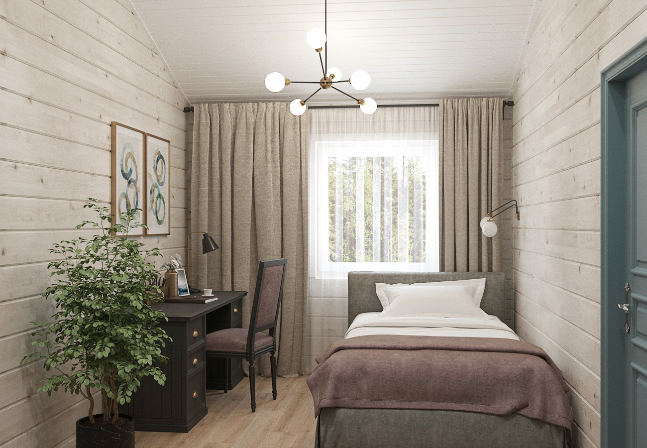 Интерьер деревянного дома