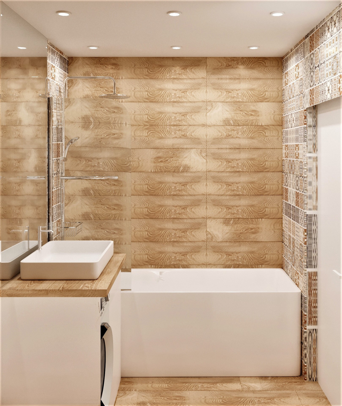 Эскизная визуализация квартиры 75 кв.м. в Ельце