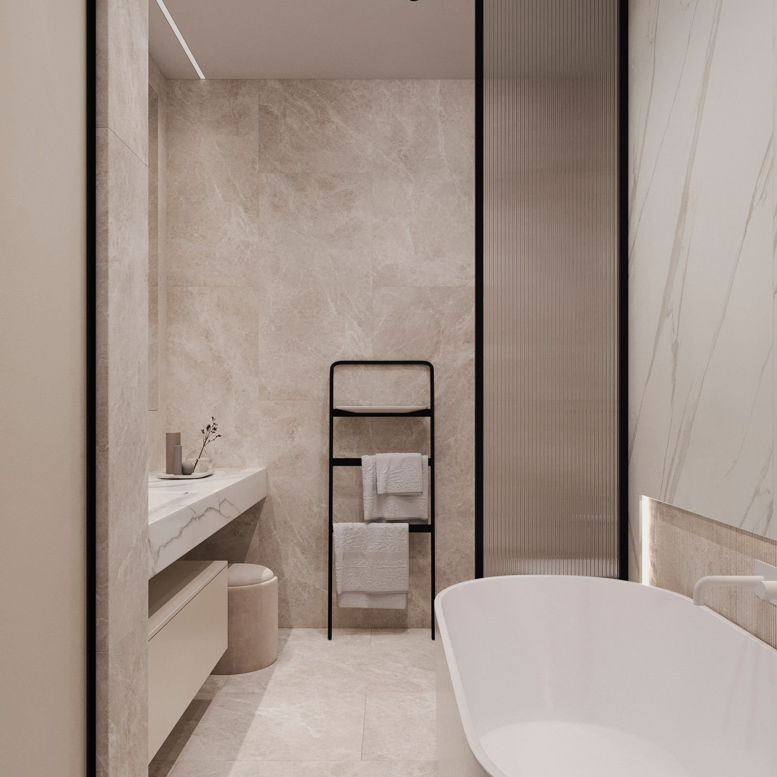 Обложка проекта: Мастер-санузел. Апарт-комплекс Sky View. г. Москва