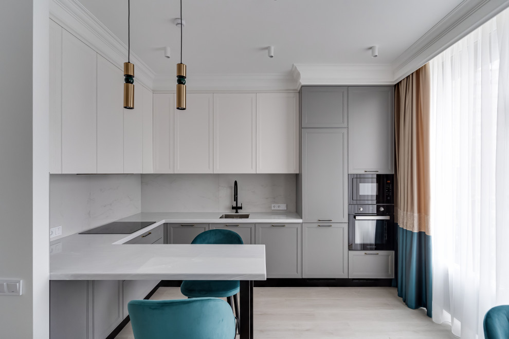 Лаконичная кухня в стиле неоклассика