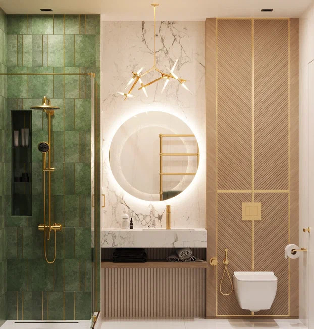 Квартира бизнес класса 75м² в стиле неоклассика