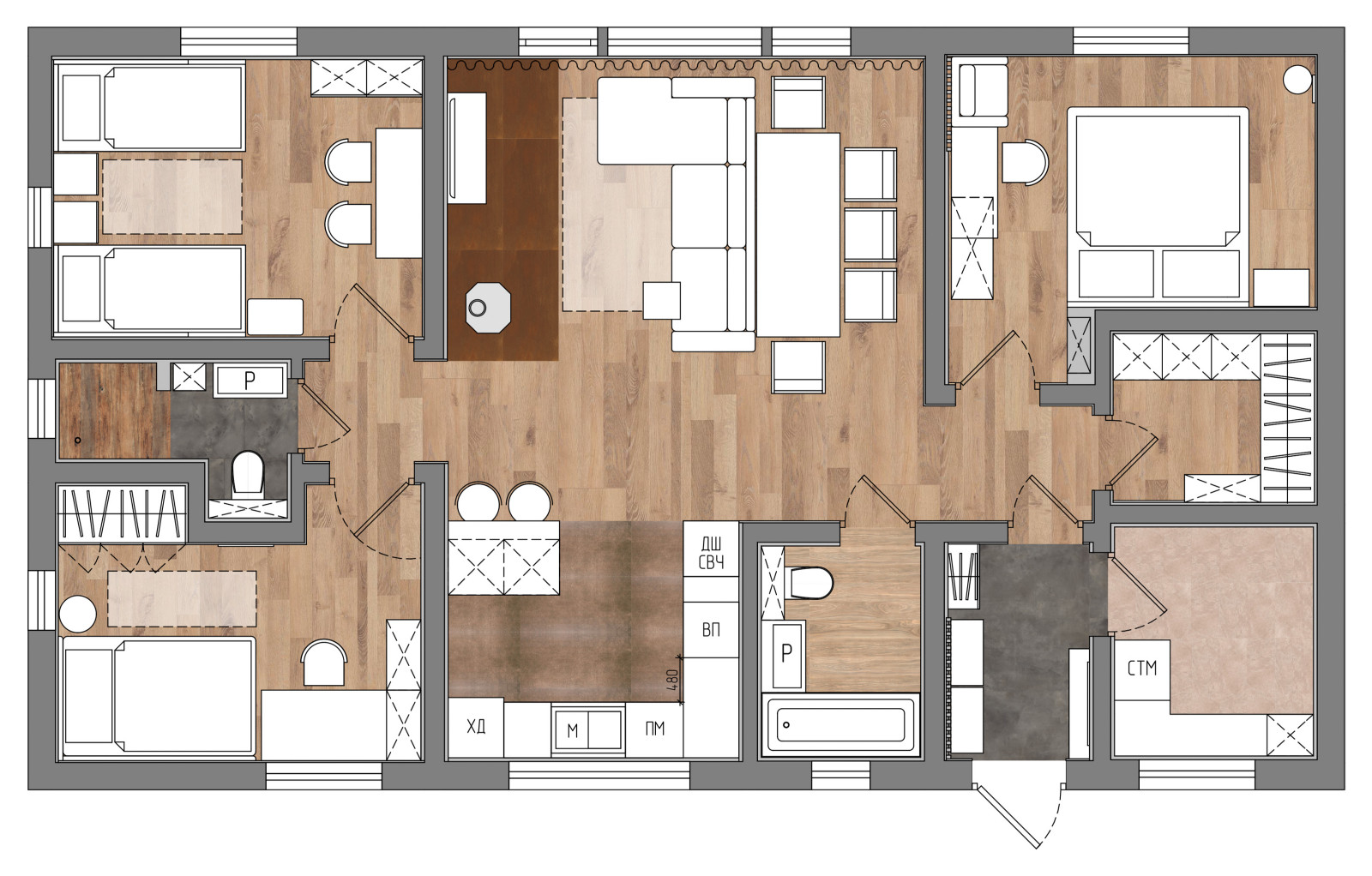 План расстановки мебели