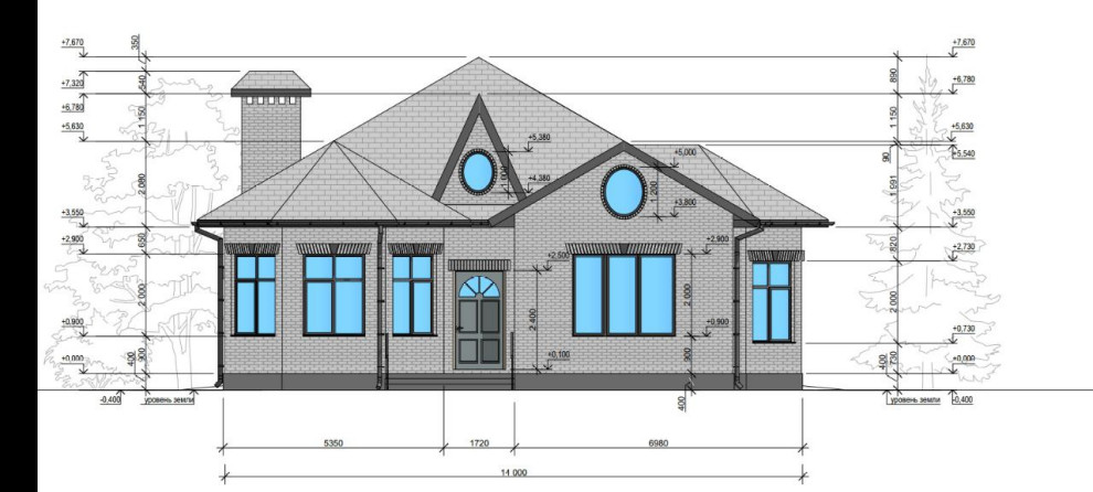 проект одноэтажного дома