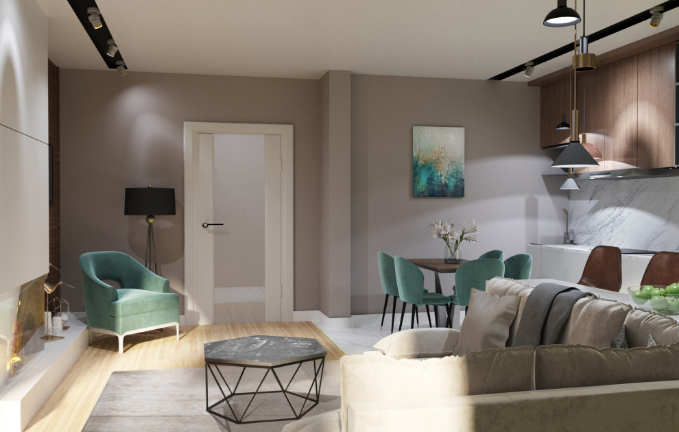 Дизайн-проект двухкомнатной квартиры в новостройке