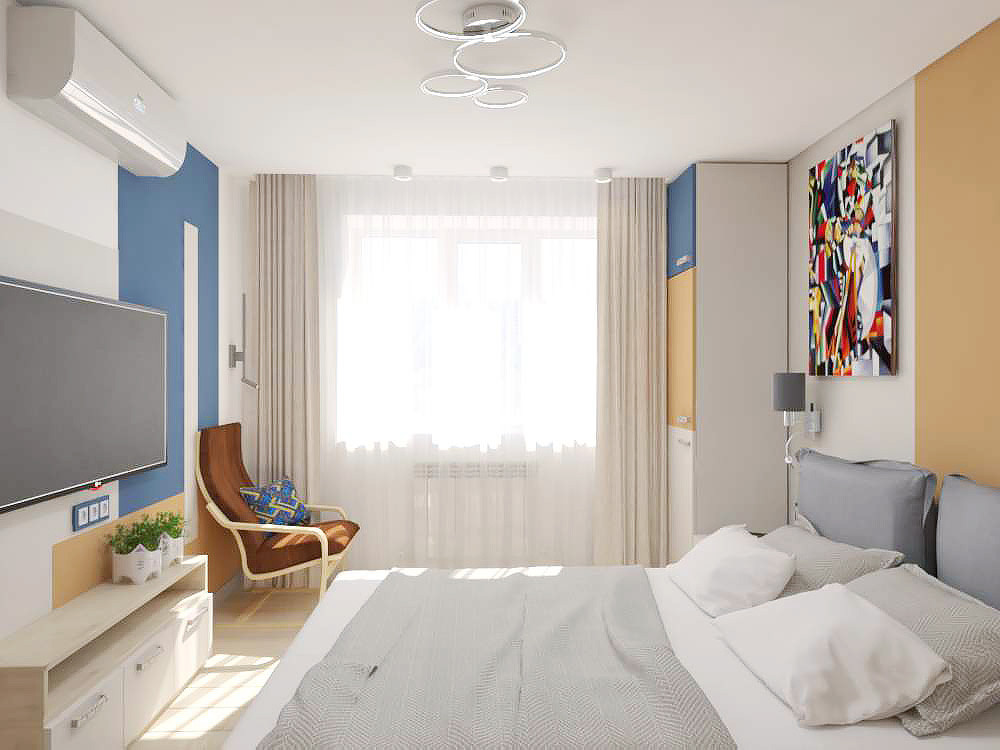 Квартира в г Бор, по мотивам Малевича и Кандинского